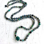 Labradorite Mala Beads * HIGH VIBRATION * Apatite * Moss Agate * Yoga Jewelry * Meditation Beads * 108 Mala Bracelet * Yoga Gift