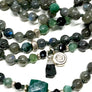 Labradorite Mala Beads * HIGH VIBRATION * Apatite * Moss Agate * Yoga Jewelry * Meditation Beads * 108 Mala Bracelet * Yoga Gift
