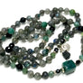 Labradorite Mala Beads * HIGH VIBRATION * Apatite * Moss Agate * Yoga Jewelry * Meditation Beads * 108 Mala Bracelet * Yoga Gift