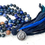 Third Eye Chakra Mala Necklace - TRUTH SEEKER - INTUITION - Courage- Ajna Chakra Mala Beads - Spiritual Gift - Mala for Him - Yoga Jewelry