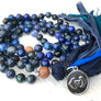 Third Eye Chakra Mala Necklace - TRUTH SEEKER - INTUITION - Courage- Ajna Chakra Mala Beads - Spiritual Gift - Mala for Him - Yoga Jewelry