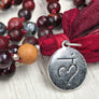 Root Chakra Mala Necklace * 108 Mala Beads * Muladahara Chakra Jewelry * Yoga Gift * Jewelry with Meaning * Meditation Beads