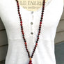 Root Chakra Mala Necklace * 108 Mala Beads * Muladahara Chakra Jewelry * Yoga Gift * Jewelry with Meaning * Meditation Beads
