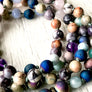 Multi-Gemstone Mala Necklace for Chakra Healing, Positivity , Abundance and Harmony