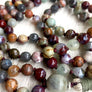 KNOTTED MALA NECKLACE Boho Mala Beads Aquamarine Labradorite Tassel Necklace Chakra Jewelry Gemstone Mala Beads Meditation Gift Yoga Jewelry