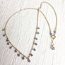 Dainty Tanzanite Necklace for Protection, Meditation and Spiritual Awareness December Birthstone