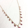 Delicate Minimalist Tourmaline Necklace for Emotional Healing, Peace of Mind and Stress Relief