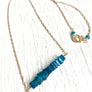 Neon Apatite Bar Necklace
