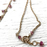 Delicate Minimalist Tourmaline Necklace for Emotional Healing, Peace of Mind and Stress Relief