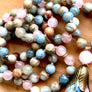 Mixed Gemstone 108 Mala Necklace for Meditation, Emotional Healing and Spiritual Growth