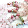 ROSE QUARTZ MALA Necklace 108 Mala Beads Rose Quartz Tassel Necklace Heart Chakra Yoga & Meditation Gift Healing Crystals