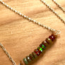 OPAL BAR NECKLACE Boulder Opal  Welo Opal Wedding Jewelry Genuine Opals October Birthstone Gift for Her - Minimalist Necklace