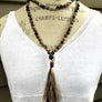 Multi-Gemstone Healing Long Tassel Mala for Awareness, Knowledge, Intuition and Creativity