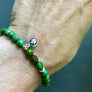 Simply sweet Green Turquoise Mala Bracelet for Protection and Creativity, December Birthstone
