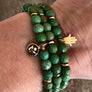 Simply sweet Green Turquoise Mala Bracelet for Protection and Creativity, December Birthstone