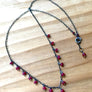 Genuine Ruby Delicate Minimalist Necklace for Emotional Healing, Courage and Romance