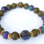 Boho Druzy Beaded Stretch Bracelet to Ease Tension and Calm the Nervous System