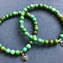 Simply sweet Green Turquoise Mala Bracelet for Protection and Creativity, December Birthstone