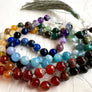 108 Chakra Mala Beads Multi-Gemstone Chakra Mala Necklace Perfect for Yoga or Meditation Gift