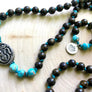 Divine Hero Mala Beads Featuring Hindu God Krishna for Inner Strength, Joy and Knowledge