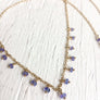 Dainty Tanzanite Necklace for Protection, Meditation and Spiritual Awareness December Birthstone