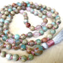 Mala Beads for Stress Relief, Strength, Unconditional Love and Happiness, African Opal and Rose Quartz Mala Beads
