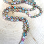 Mala Beads for Stress Relief, Strength, Unconditional Love and Happiness, African Opal and Rose Quartz Mala Beads