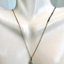 Delicate Aquamarine Mixed Metal Layered Necklace March Birthstone