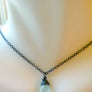Aquamarine Gemstone Pendant Necklace for Positive Communication and Expression March Birthstone