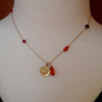 Svadhisthana Chakra Necklace Sacral Chakra Jewelry Orange Gemstone Gold Lotus Endurance Vitality Coral Carnelian