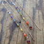 7 Chakra Threader Earrings for Yoga And Aura Cleansing