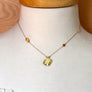 Citrine Solar Plexus Chakra Pendant Necklace for Self Confidence, Positivity and Success