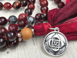Root Chakra Mala Necklace * 108 Mala Beads * Muladahara Chakra Jewelry * Yoga Gift * Jewelry with Meaning * Meditation Beads