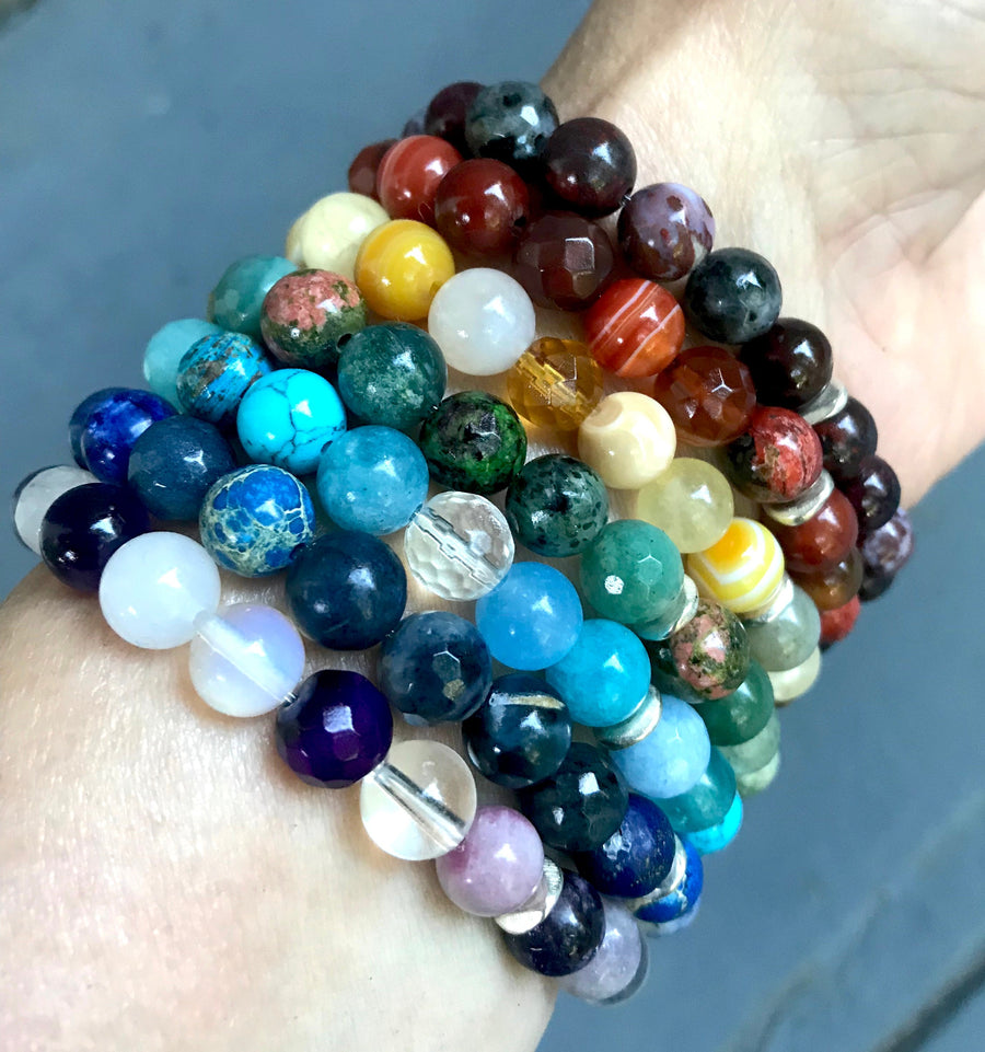 CHAKRA BRACELETS Healing Gemstone Yoga Jewelry Chakra Balancing and Healing