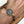 Boho Hematite and Sandalwood Stretch Yoga Symbol Bracelet