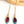 Long Threader Earrings Ruby Zoisite Dangle Earrings Ruby Jewelry Sterling Silver 14K Gold Filled